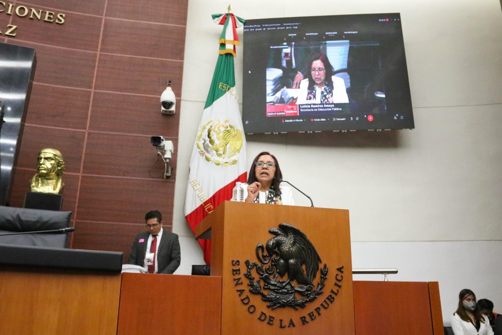 Comparece Leticia Ramírez, titular de la SEP, ante el Senado