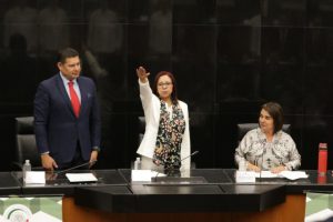 Comparece titular de SEP, Leticia Ramírez, ante el Senado