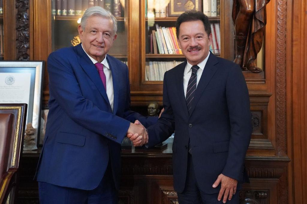 Se reúne diputado Ignacio Mier con el Presidente AMLO en Palacio Nacional
