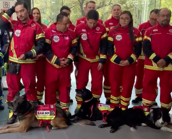 Binomios caninos de Misión Rescate que participaron en Turquía