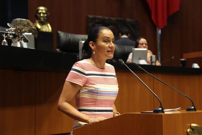 La senadora Gabriela Benavides Cobos, del Partido Verde, votaron a favor del Registro Nacional de Obligaciones Alimentarias