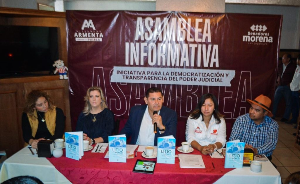 Senador Alejandro Armenta promueve reforma al Poder Judicial en Puebla