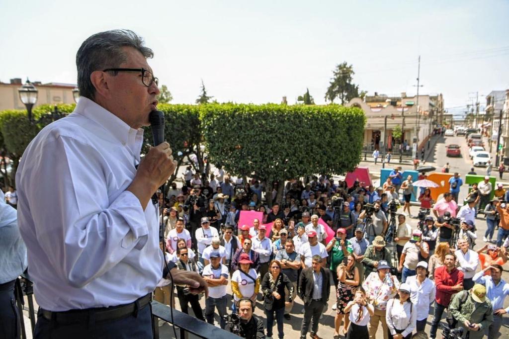 Monreal llama a mexiquenses a continuar por el camino del cambio