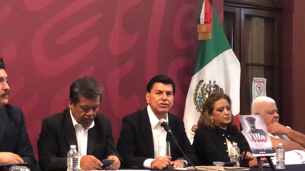 En conferencia de prensa, Alejandro López Villanueva y José Jiménez Magaña, integrantes de la Comisión Política Nacional del FPFV.