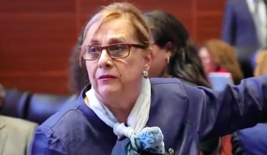 Martha Lucía “Malu” Mícher Camarena, senadora de Morena, cercana a Marcelo Ebrard, encaró a su bancada en el marco de la discusión de Ley de Ingresos.