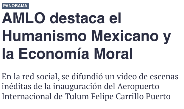 Neoliberalismo vs Humanismo Mexicano