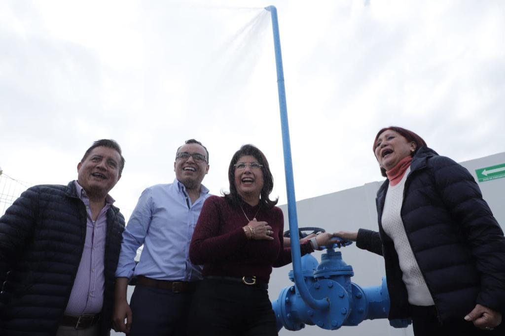 Mariela Gutiérrez asegura que en Tecámac no faltará el agua