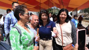 Mariela Gutierrez visita Ecatepec