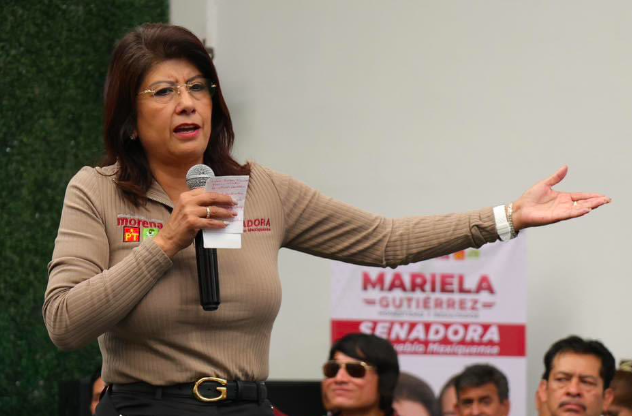 A la mitad de su campaña Mariela Gutiérrez lleva visitados más de 40 municipios del Edomex.