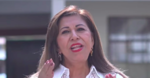 La candidata de Morena a la presidencia municipal de Cuautitlán, Juanita Carrillo.