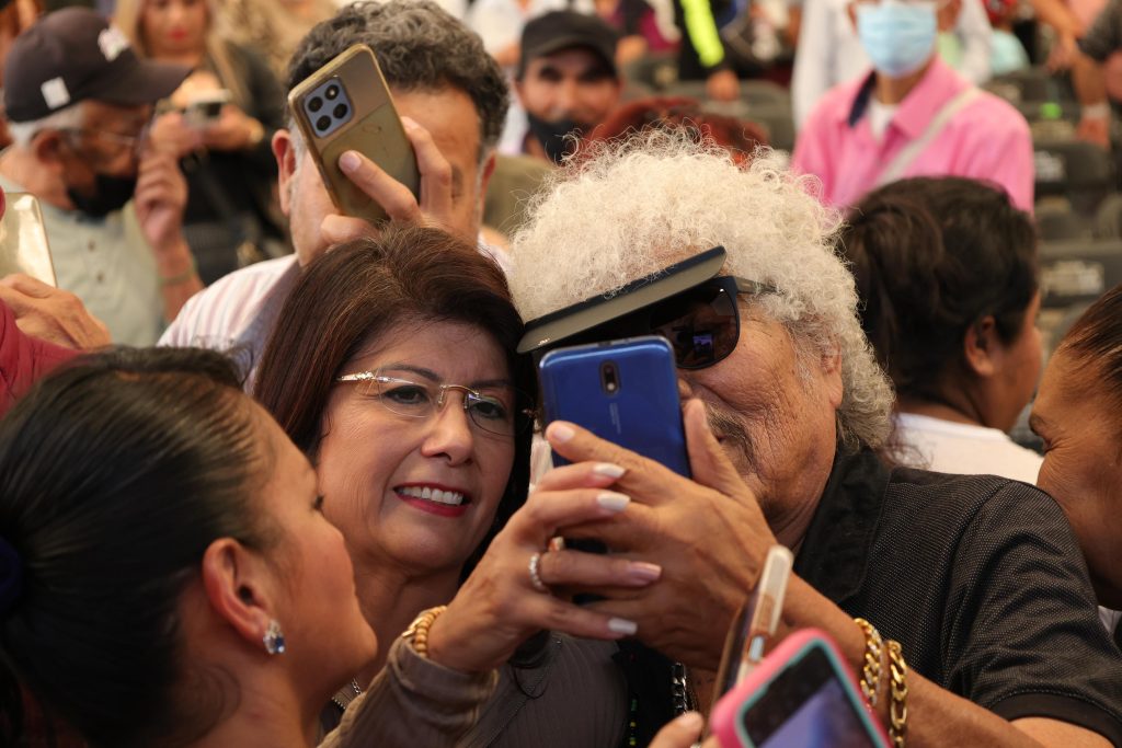 Mariela Gutiérrez Escalante, candidata a senadora por la coalición “Sigamos Haciendo Historia”.