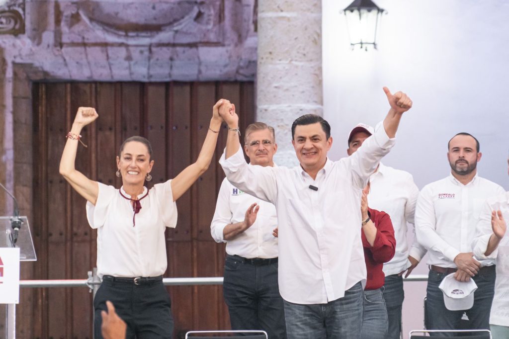 Chema Martínez y Claudia Sheinbaum cierran campaña en Guadalajara