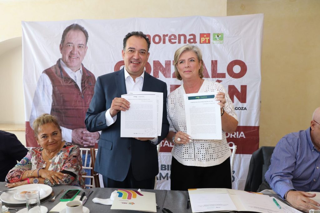 El candidato de Morena a la presidencia municipal de Atizapán de Zaragoza, Gonzalo Alarcón Bárcena, suscribió el Acuerdo Nacional de Integridad Electoral.