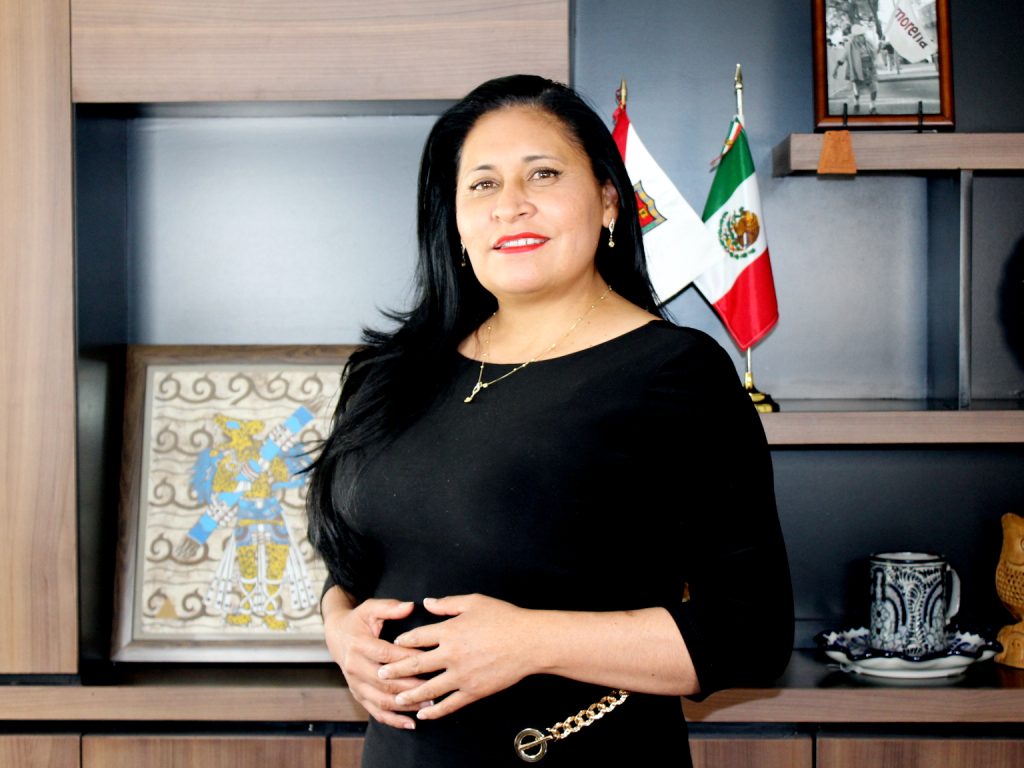 La presidenta del Senado de la República, Ana Lilia Rivera Rivera.