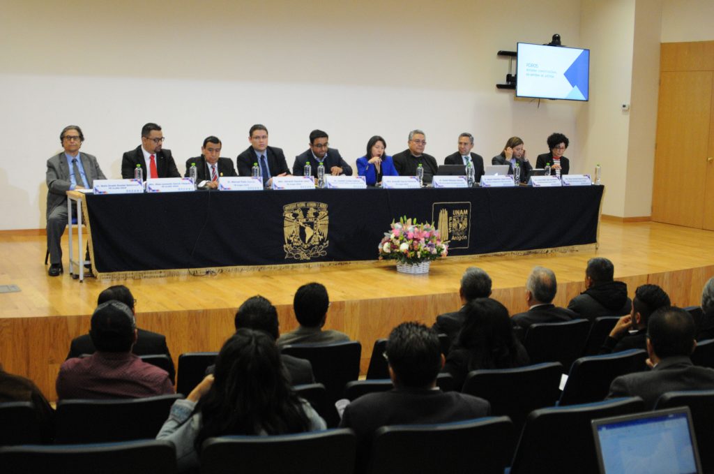 Foros Reforma Constitucional en Materia de Justicia, organizados por la UNAM. Sede FES Aragón.