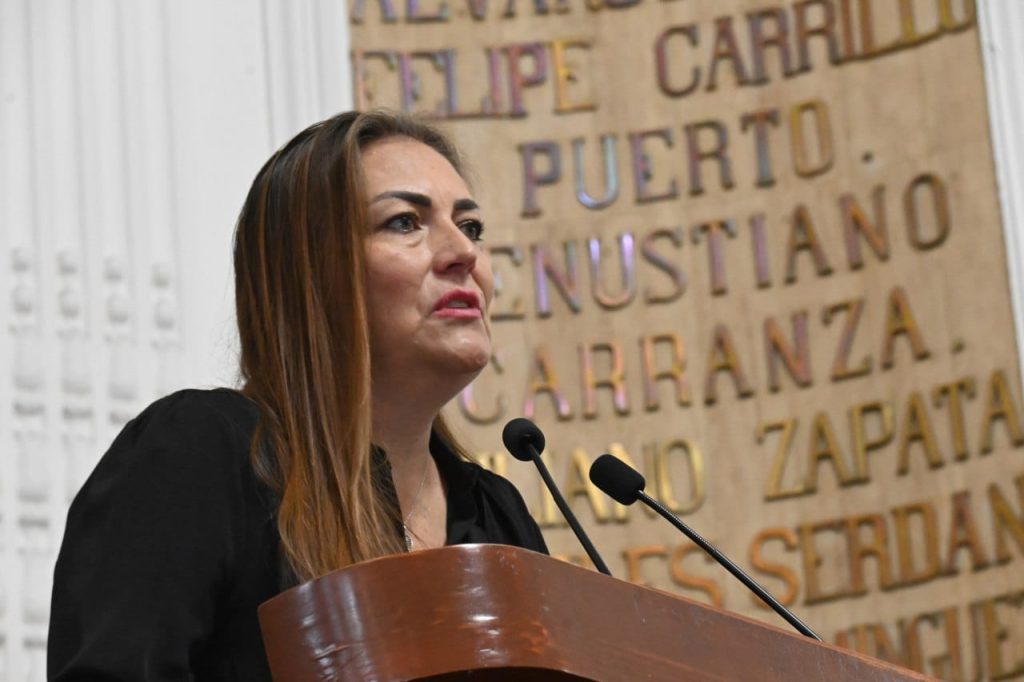 Polimnia Sierra, del PRD, presenta el punto de acuerdo; la petición es producto del Parlamento de la Niñez 2024.