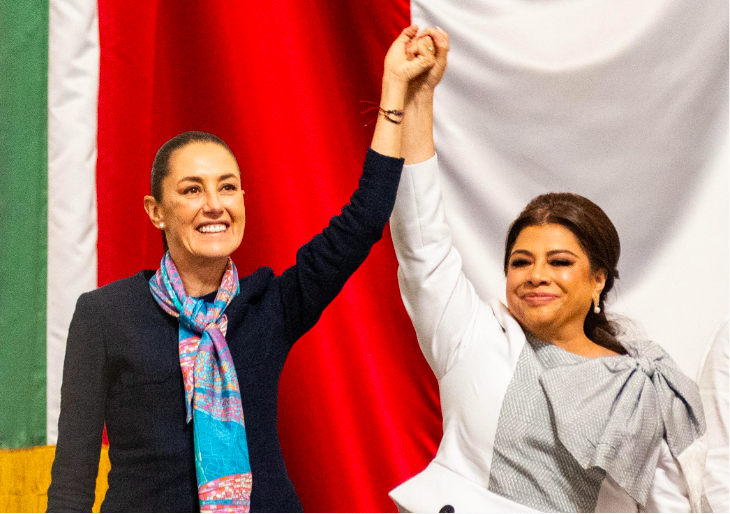 La Presidenta Claudia Sheinbaum Pardo acompañó a Clara Brugada en la sesión solemne de toma de protesta como Jefa de Gobierno de la CDMX.