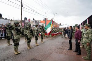 La Presidenta de México, Claudia Sheinbaum, al inaugurar los trabajos del Tren México-Pachuca