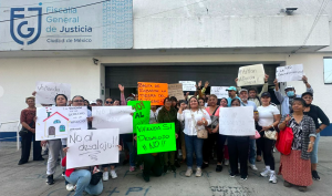 La dirigente social señaló que Movimiento Nueva Aztlán respalda a los vecinos del predio de Privada. Dr. Arce número 22, colonia Doctores en la alcaldía Cuauhtémoc, ante el desalojo.