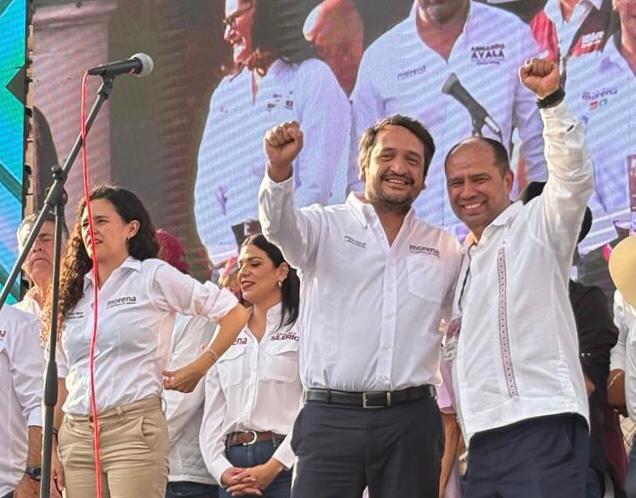 Dirigencia morenista apoya a candidatos de Durango en cierre de campañas. Luisa María Alcalde Luján, Andrés Manuel López Beltrán, Gerardo Fernández Noroña y Alejandro Robles, entre otros.