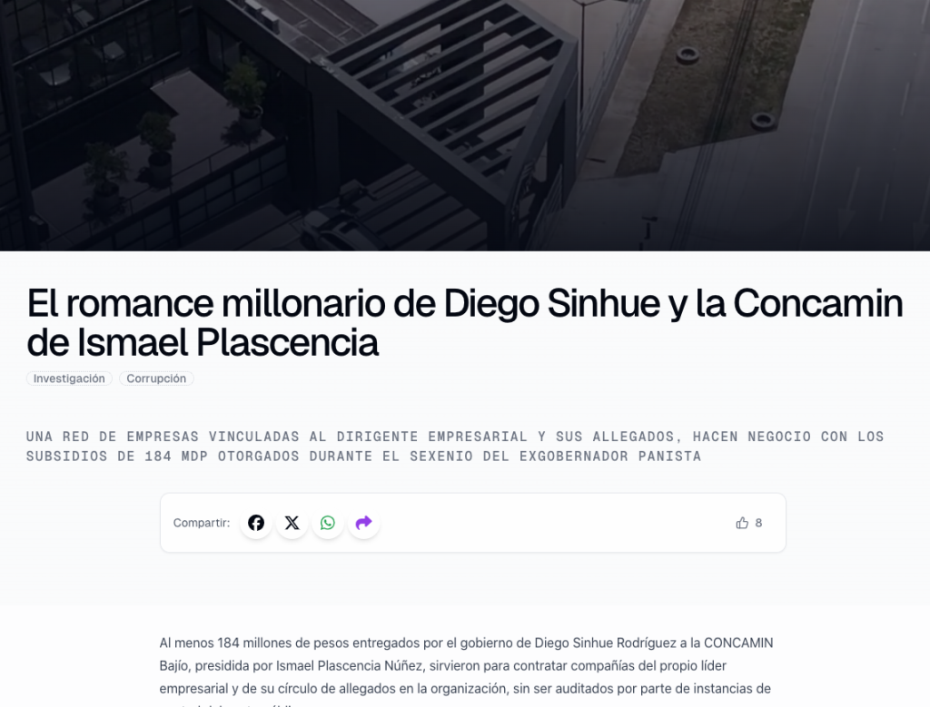 El romance millonario de Diego Sinhue y la Concamin de Ismael Plascencia