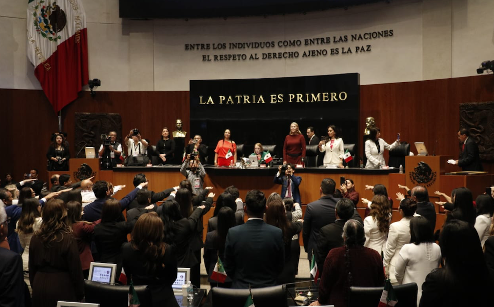 Ministros de la nueva SCJN, electos por voto del pueblo, toman protesta ante el Senado