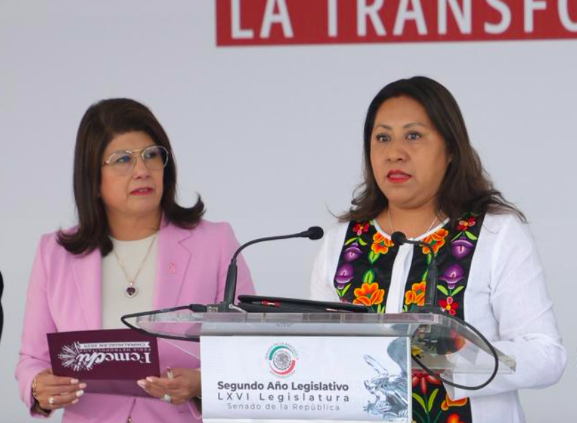 Mariela Gutiérrez Escalante destaca las tradiciones y la rica historia de Chimalhucán.