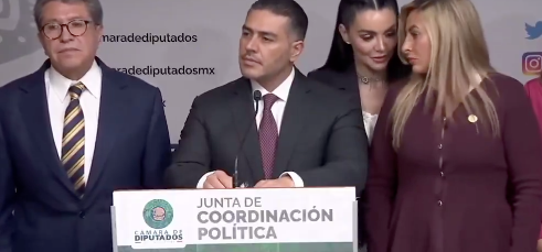 Diputada Gabriela Jiménez hace oso e conferencia el titular de la SSC Omar García Harfuch