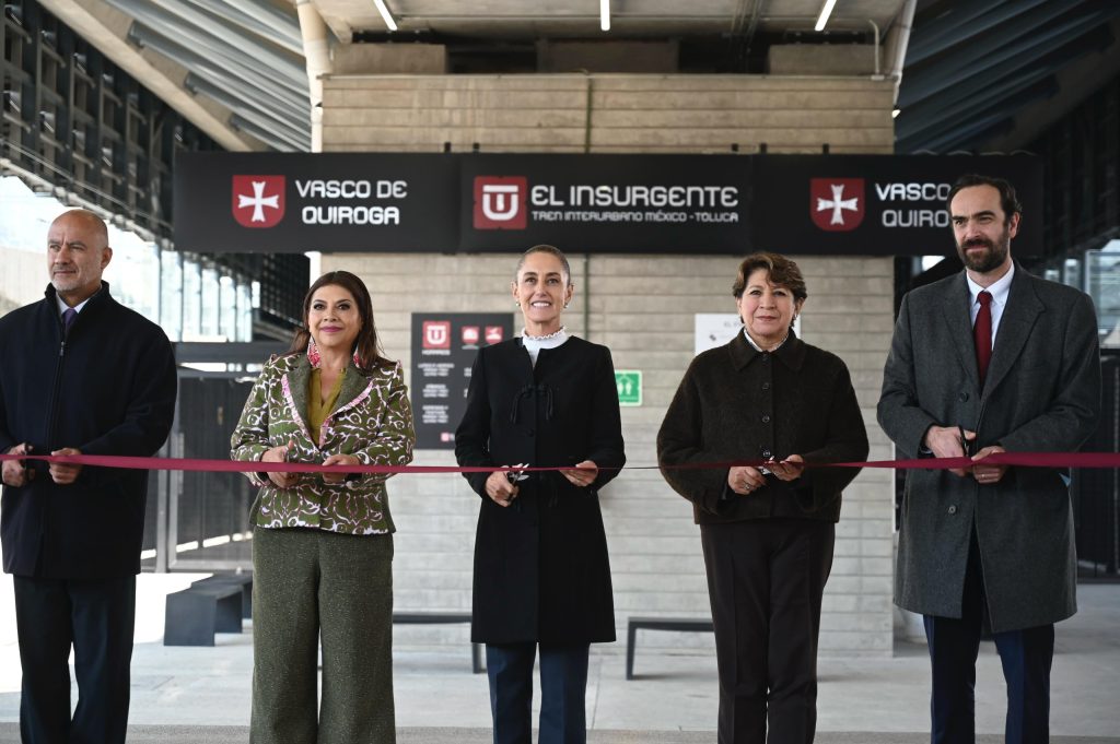 Con su puesta en marcha, Tren Interurbano México-Toluca derriba muros y garantiza la movilidad metropolitana: Clara Brugada.