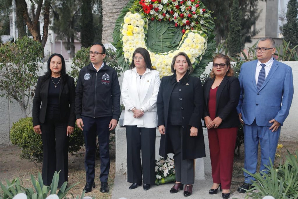 Encabeza la senadora Mariela Gutiérrez Homenaje a Felipe Villanueva en el 164 Aniversario de su Natalicio.