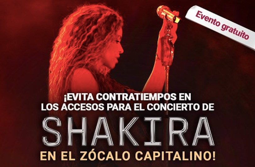 Habrá horario ampliado de transporte público por concierto de Shakira en el Zócalo: SEMOVI anuncia rutas de llegada y horario extendido.